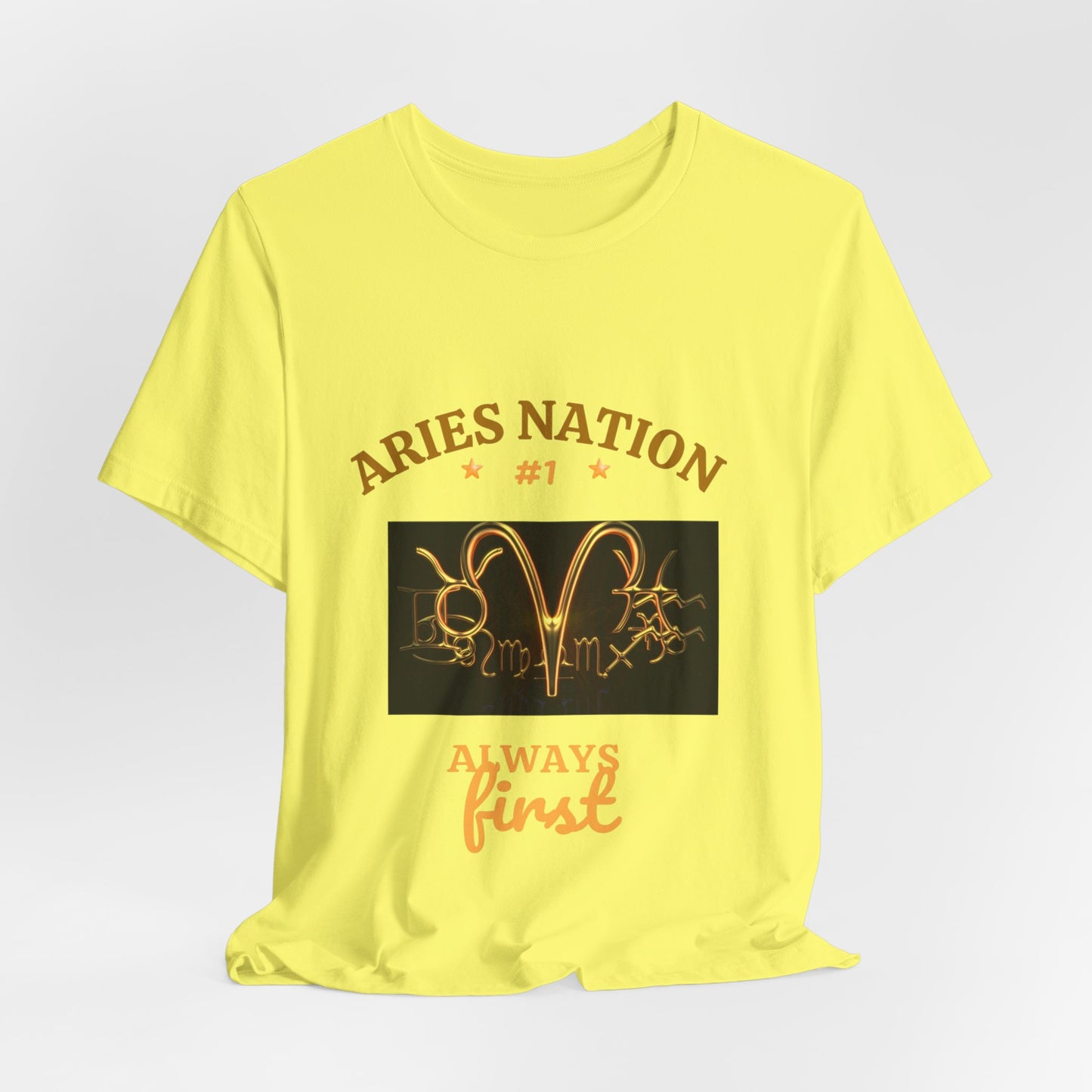 Aries Unisex Astrology Tee_Bella+Canvas