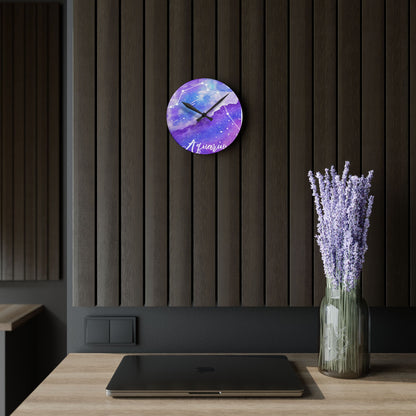 Aquarius Acrylic Wall Clock