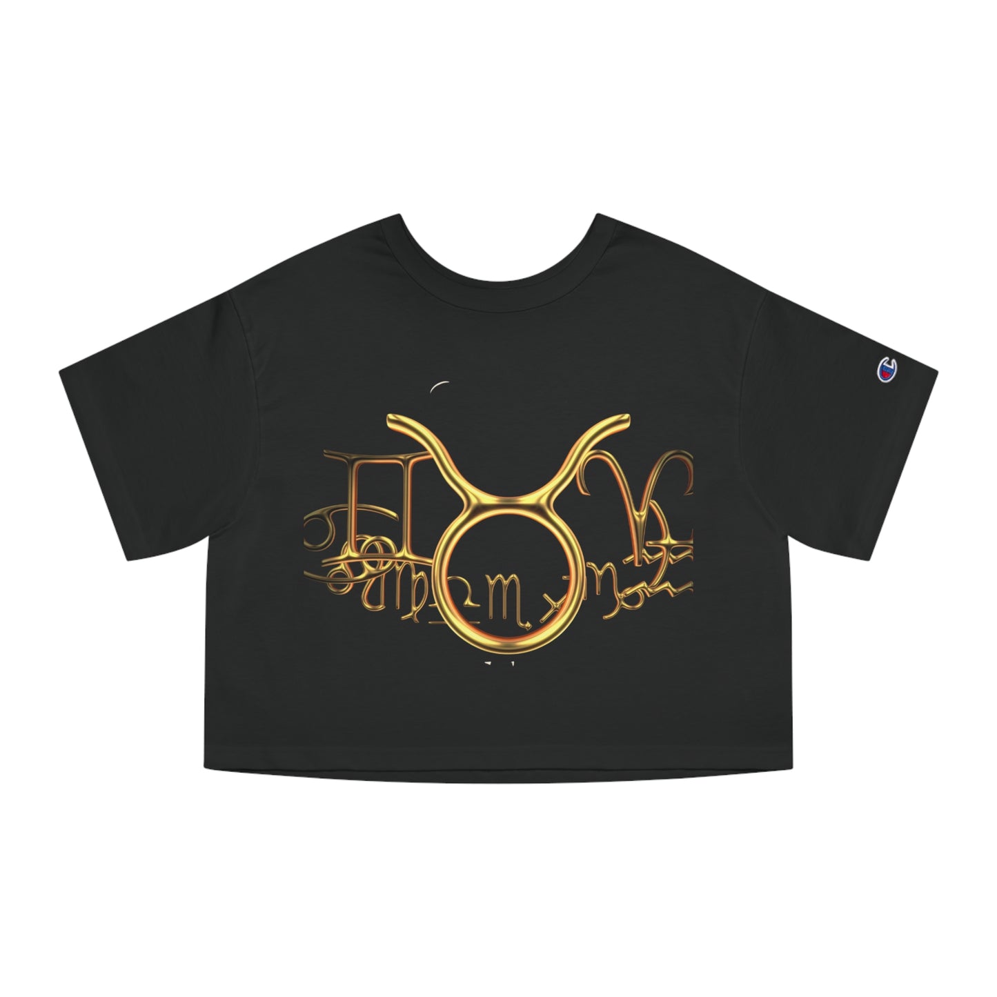 Cropped T-Shirt - Taurus Nation Design for Champion Women's Heritage Collection