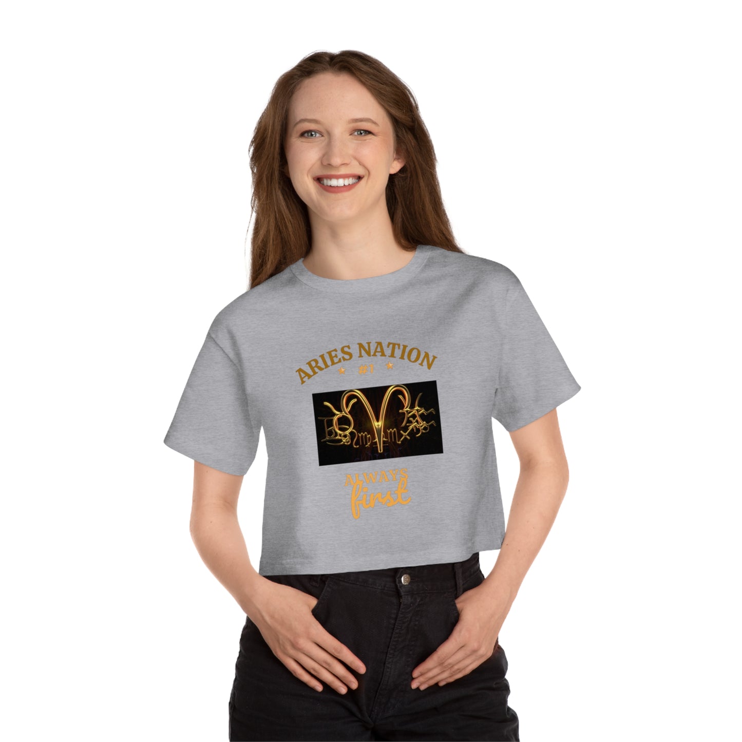 Champion Women's Heritage Cropped T-Shirt__Aries Nation