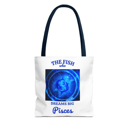Pisces Custom Tote Bag with Multiple Handle Colors