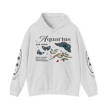 Aquarius Unisex Hooded Sweatshirt_Gildan 18500