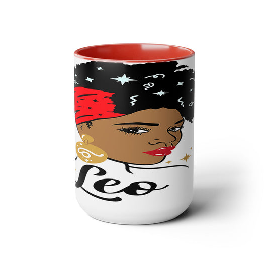 Two-Tone Coffee Mugs, 15oz_LeoNation/White
