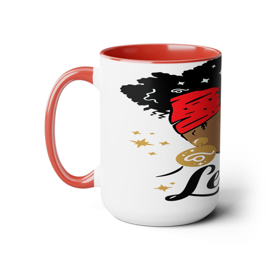 Two-Tone Coffee Mugs, 15oz_LeoNation/White