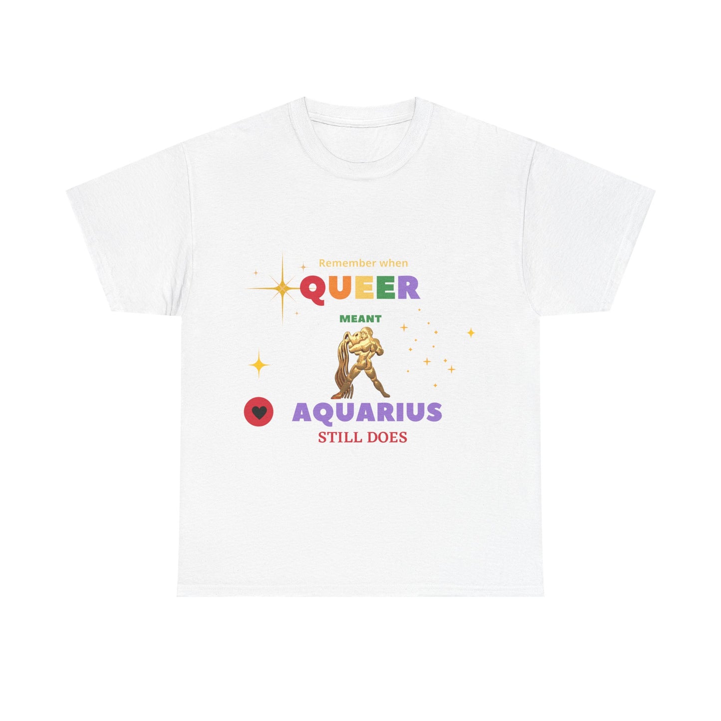 Unisex Heavy Cotton Tee___Aquarius/Pride