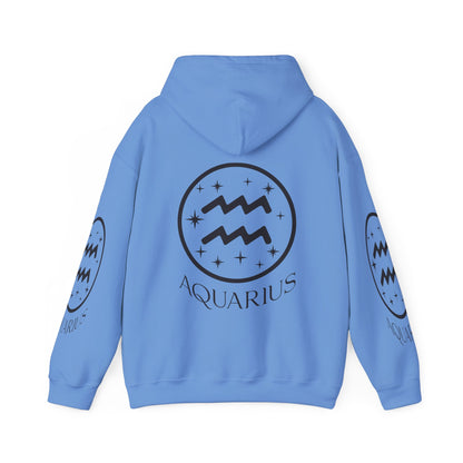 Aquarius Unisex Hooded Sweatshirt_Gildan 18500