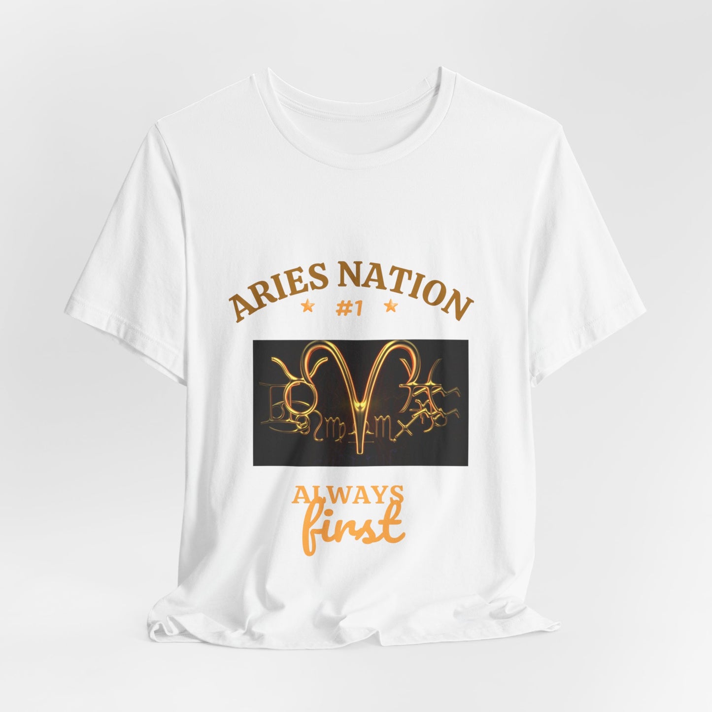 Aries Unisex Astrology Tee_Bella+Canvas