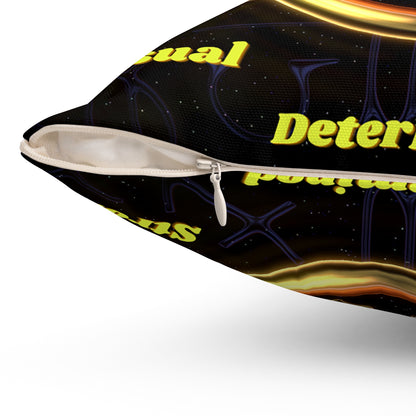 Spun Polyester Square Pillow___Taurus