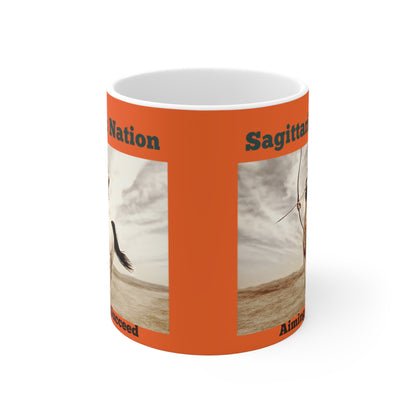 Sagittarius (scratch resistant) Ceramic Mugs/ Orange (11oz / 15oz /20oz)