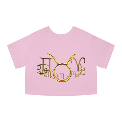 Cropped T-Shirt - Taurus Nation Design for Champion Women's Heritage Collection