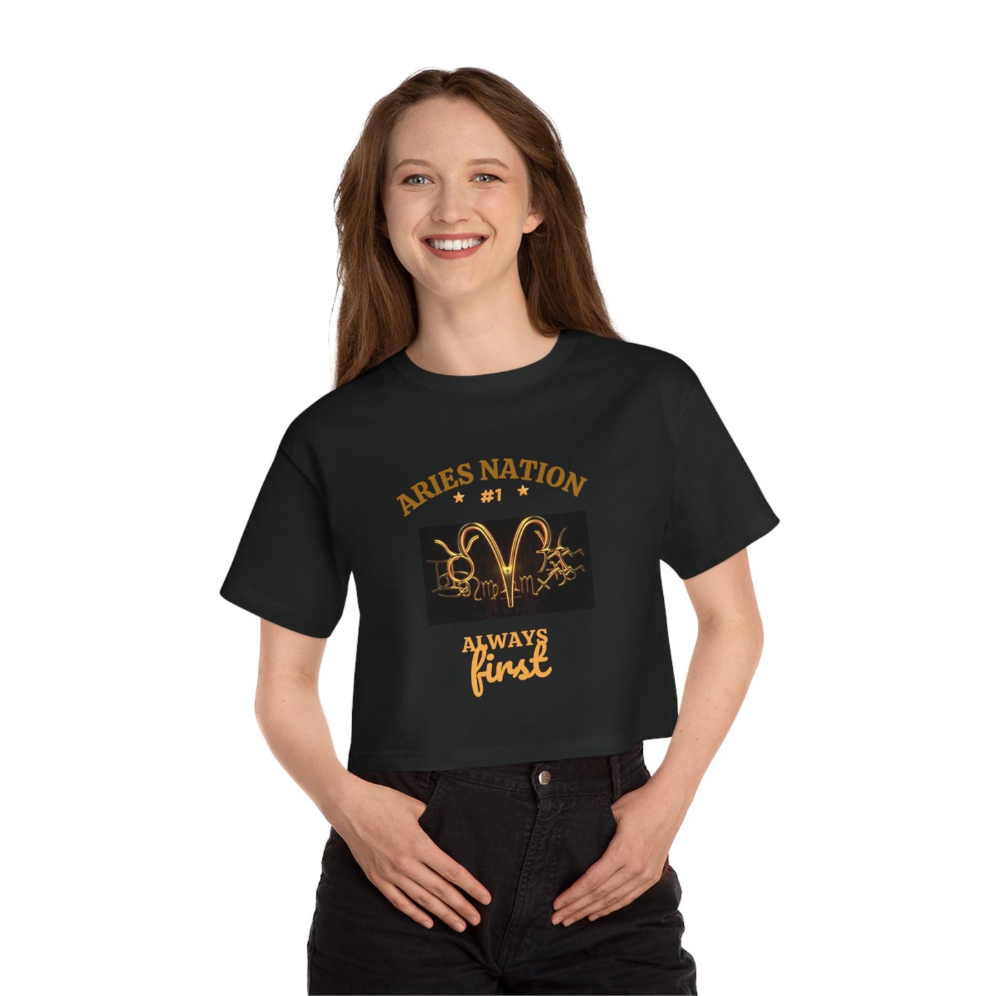 Champion Women's Heritage Cropped T-Shirt__Aries Nation