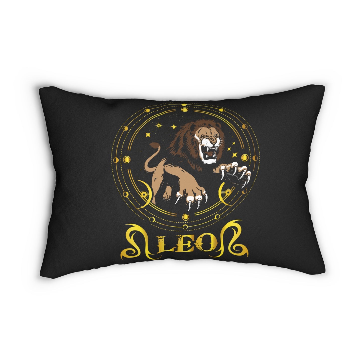 Modern Spun Polyester Lumbar Pillow/Leo