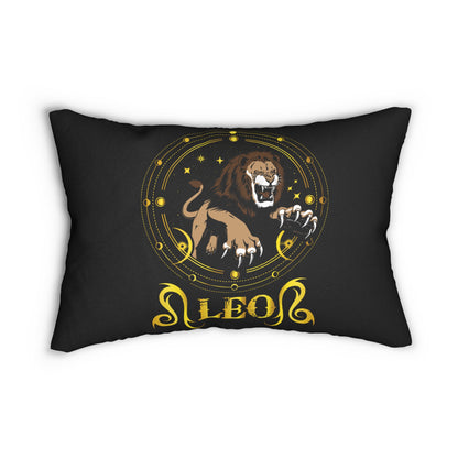 Modern Spun Polyester Lumbar Pillow/Leo