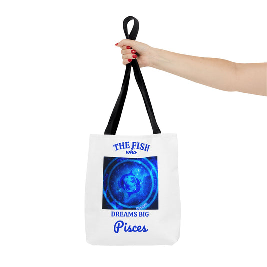 Pisces Custom Tote Bag with Multiple Handle Colors
