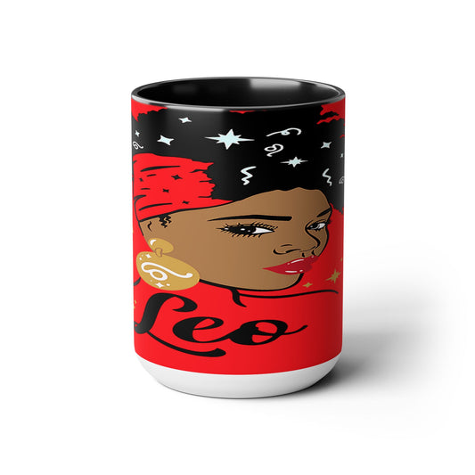 Two-Tone Coffee Mugs, 15oz_LeoNation/Red