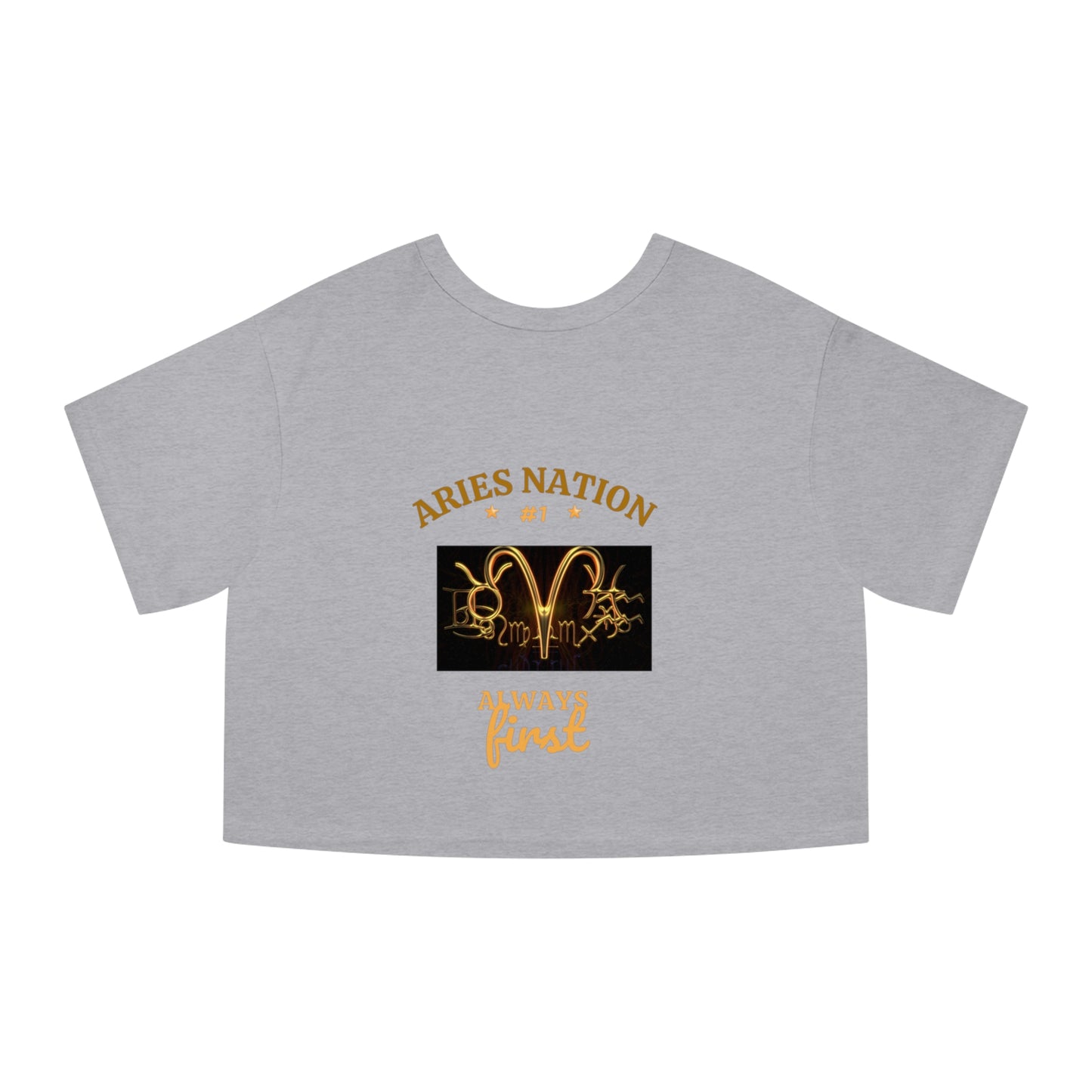 Champion Ladies Heritage Cropped T-Shirt__Aries Nation