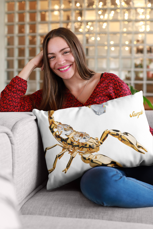 Spun Polyester Lumbar Pillow/Scorpio