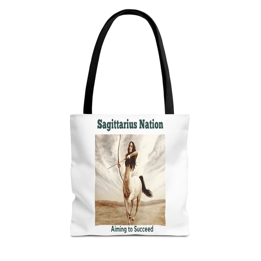 Sagittarius Custom Tote Bag with Multiple Handle Colors