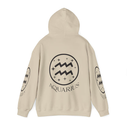 Aquarius Unisex Hooded Sweatshirt_Gildan 18500