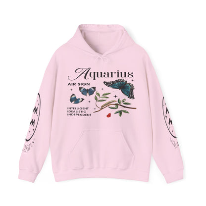 Aquarius Unisex Hooded Sweatshirt_Gildan 18500