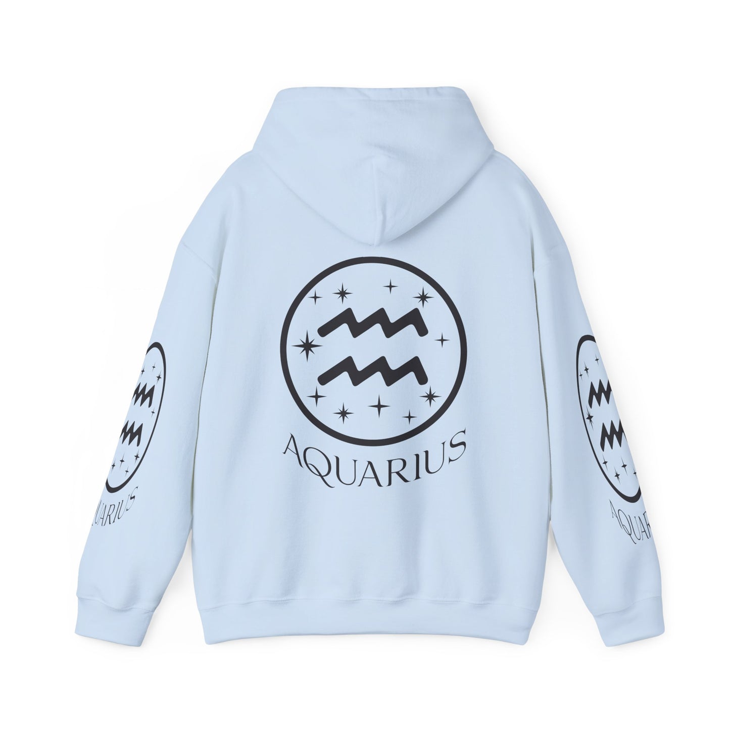 Aquarius Unisex Hooded Sweatshirt_Gildan 18500