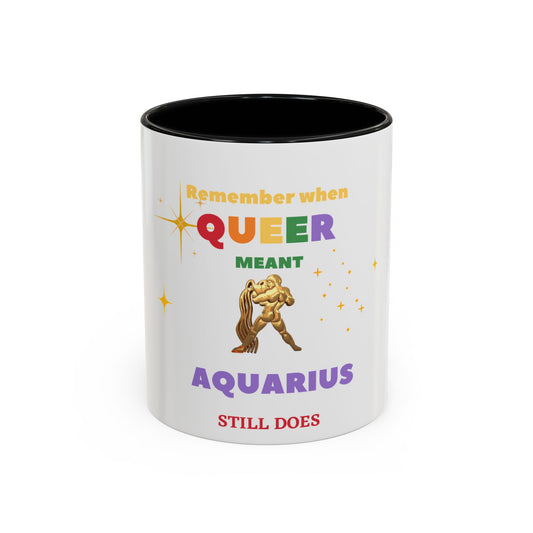 White Accent Coffee Mug, 11oz___Aquarius/Pride