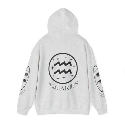 Aquarius Unisex Hooded Sweatshirt_Gildan 18500