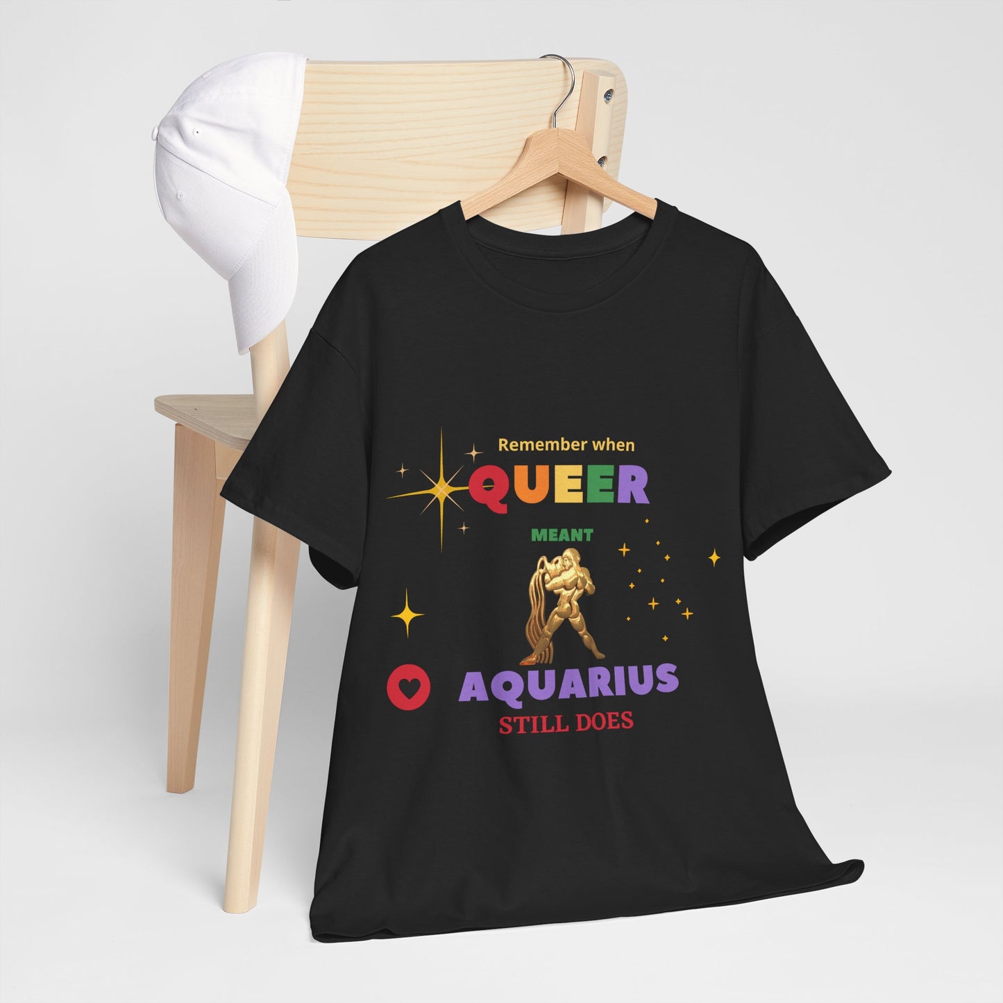 Unisex Heavy Cotton Tee___Aquarius/Pride