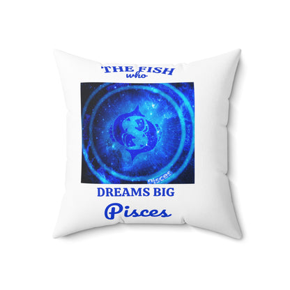Spun Polyester Square Pillow_Pisces