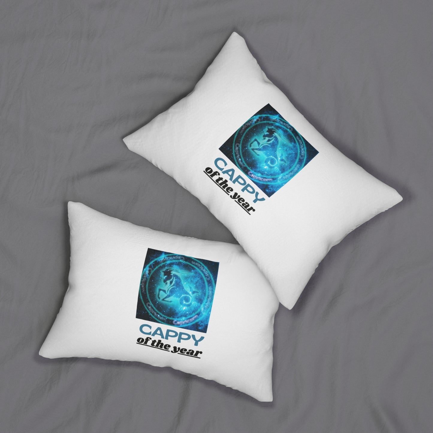 Modern Spun Polyester Lumbar Pillow/Capricorn