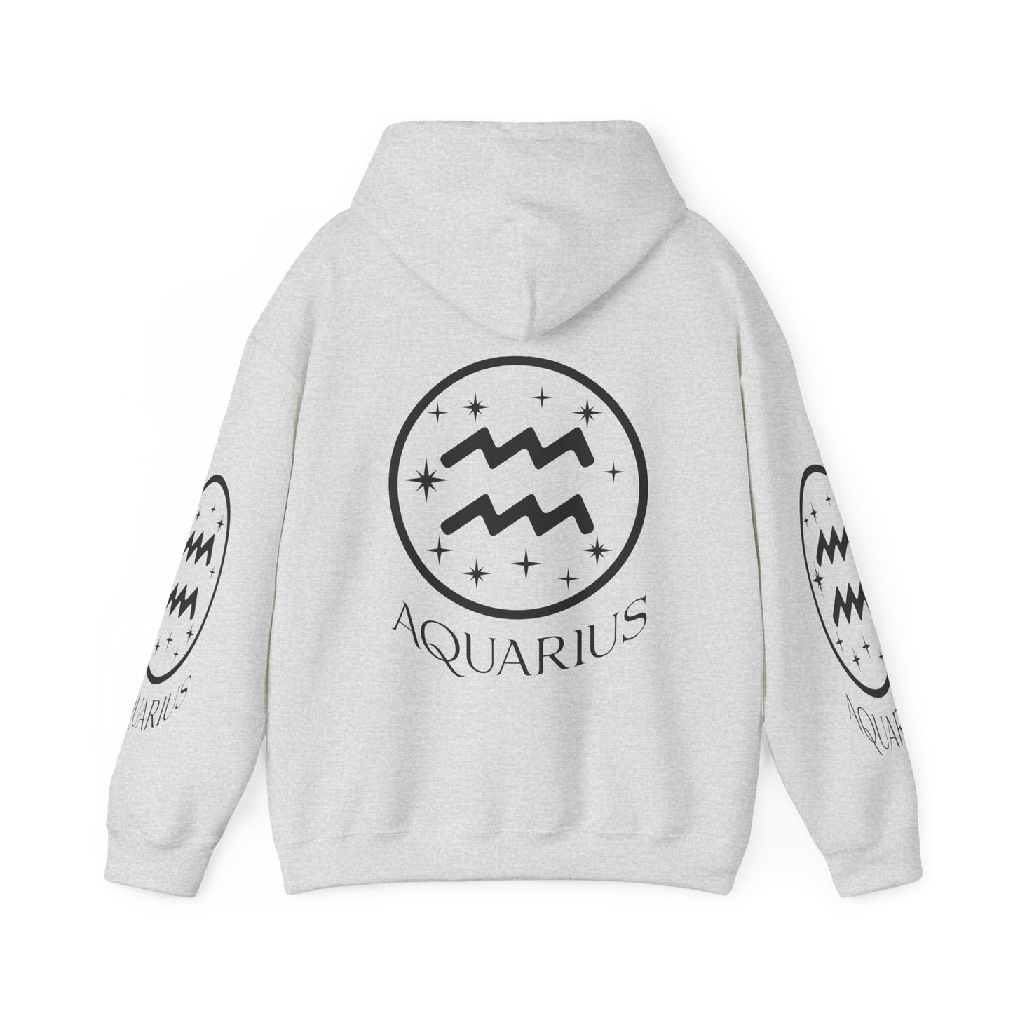 Aquarius Unisex Hooded Sweatshirt_Gildan 18500