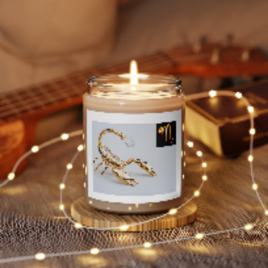 9 oz scented candle/Scorpio