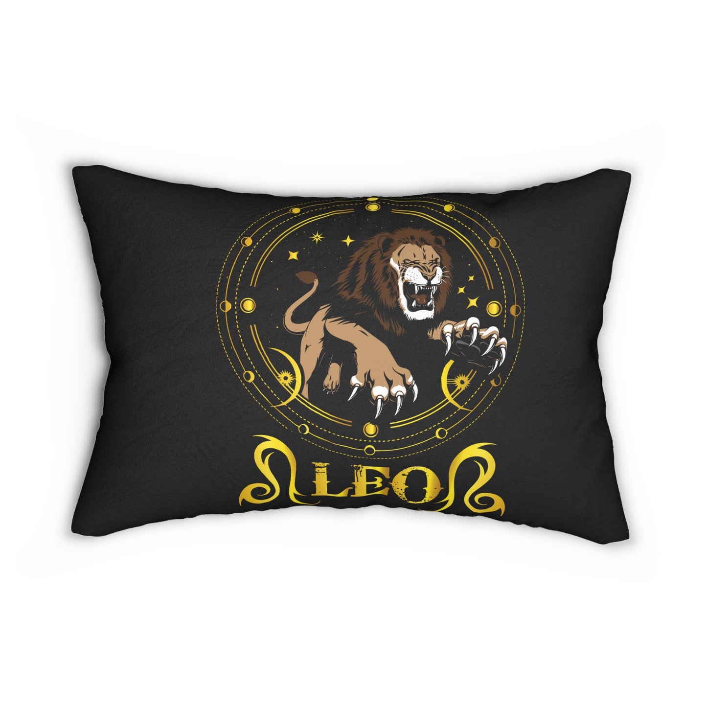 Modern Spun Polyester Lumbar Pillow/Leo
