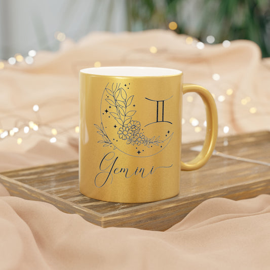 Gemini Metallic Mug (Silver/Gold)