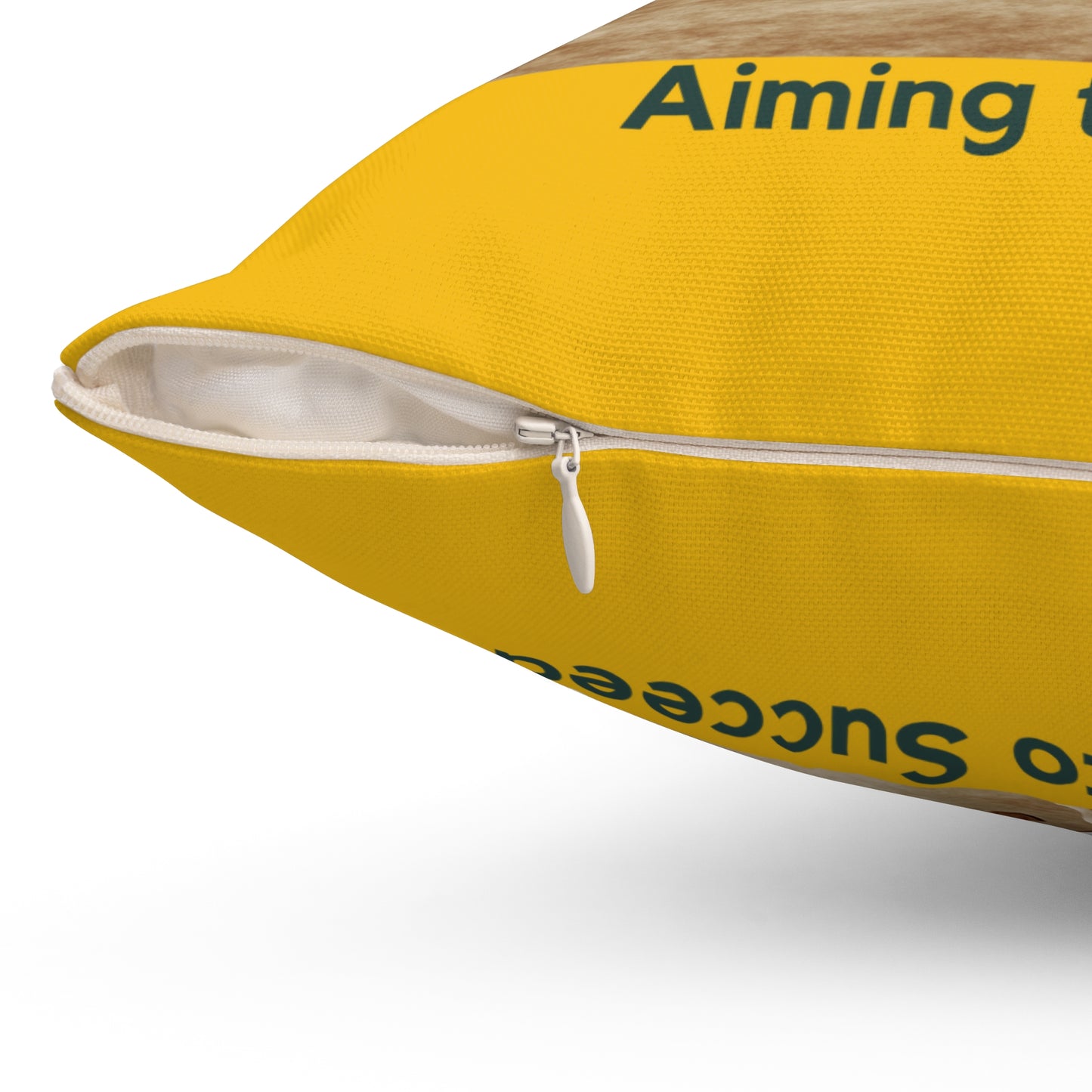 Spun Polyester Square Pillow___Sagittarius/Yellow