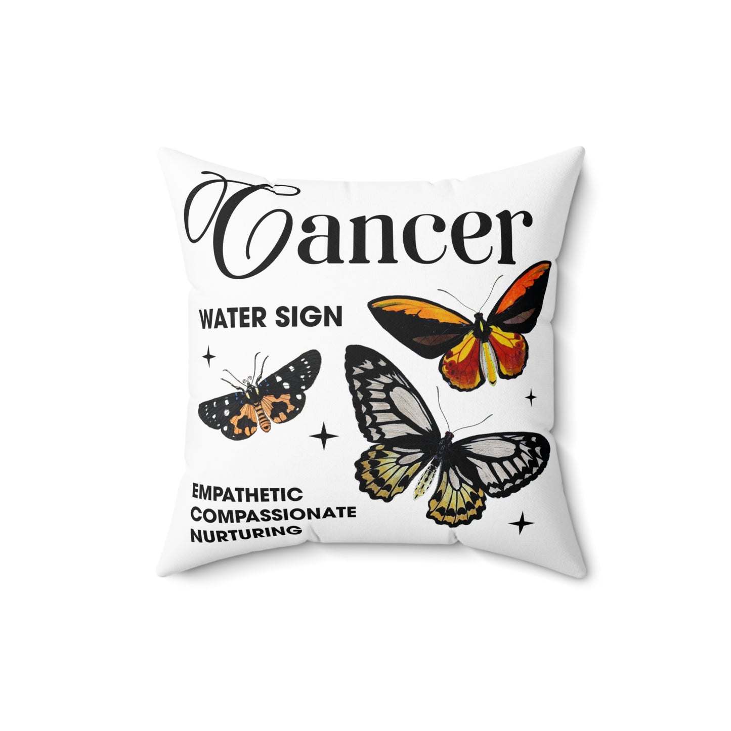 Cancer Zodiac Spun Pillow