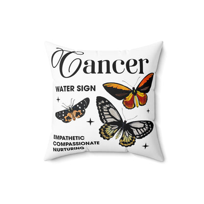 Cancer Zodiac Spun Pillow