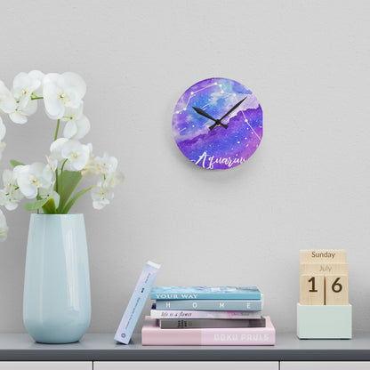Aquarius Acrylic Wall Clock