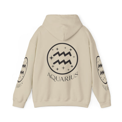 Aquarius Unisex Hooded Sweatshirt_Gildan 18500