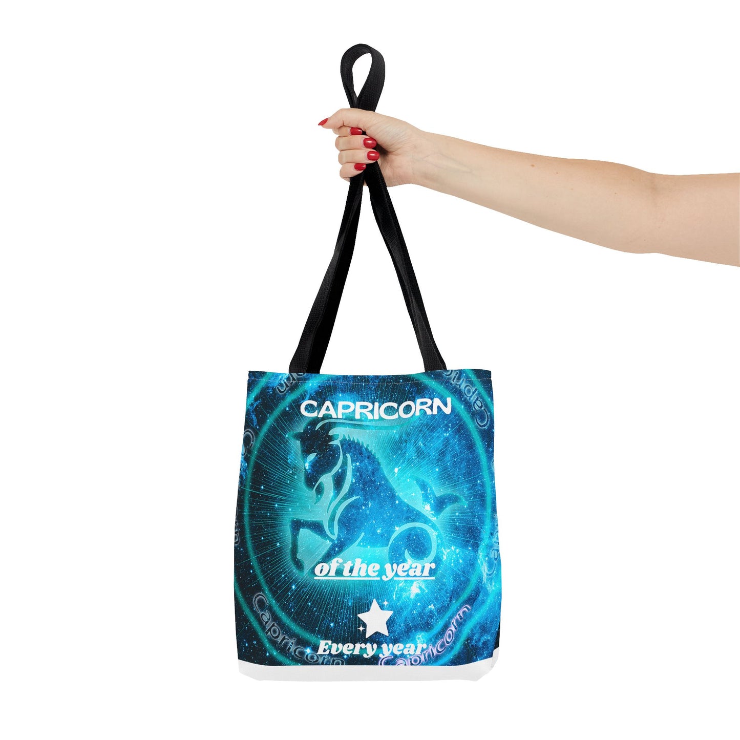 Capricorn Custom Tote Bag with Multiple Handle Colors