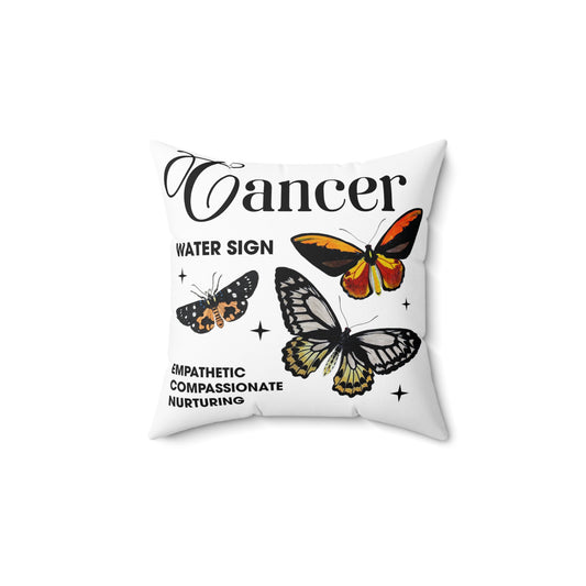 Cancer Zodiac Spun Pillow