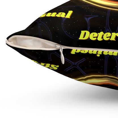 Spun Polyester Square Pillow___Taurus