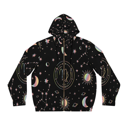 Men's Hoodie - Zip-Up with Two-Side Pockets_VirgoVirgins