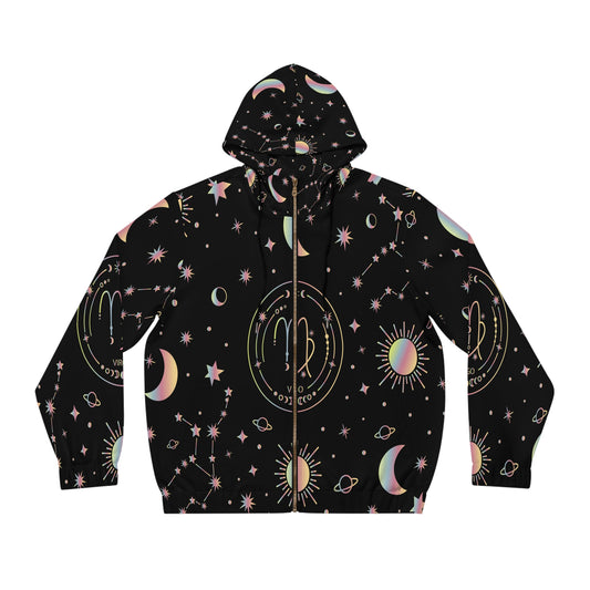 Men's Hoodie - Zip-Up with Two-Side Pockets_VirgoVirgins