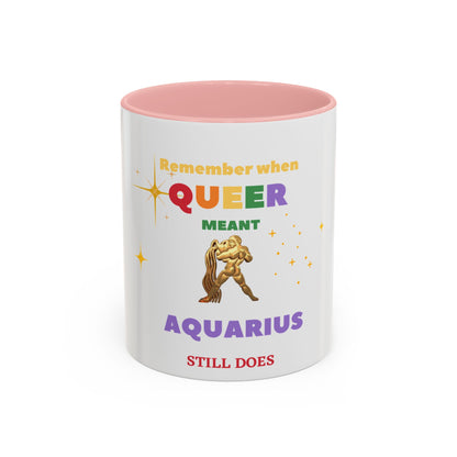 White Accent Coffee Mug, 11oz___Aquarius/Pride
