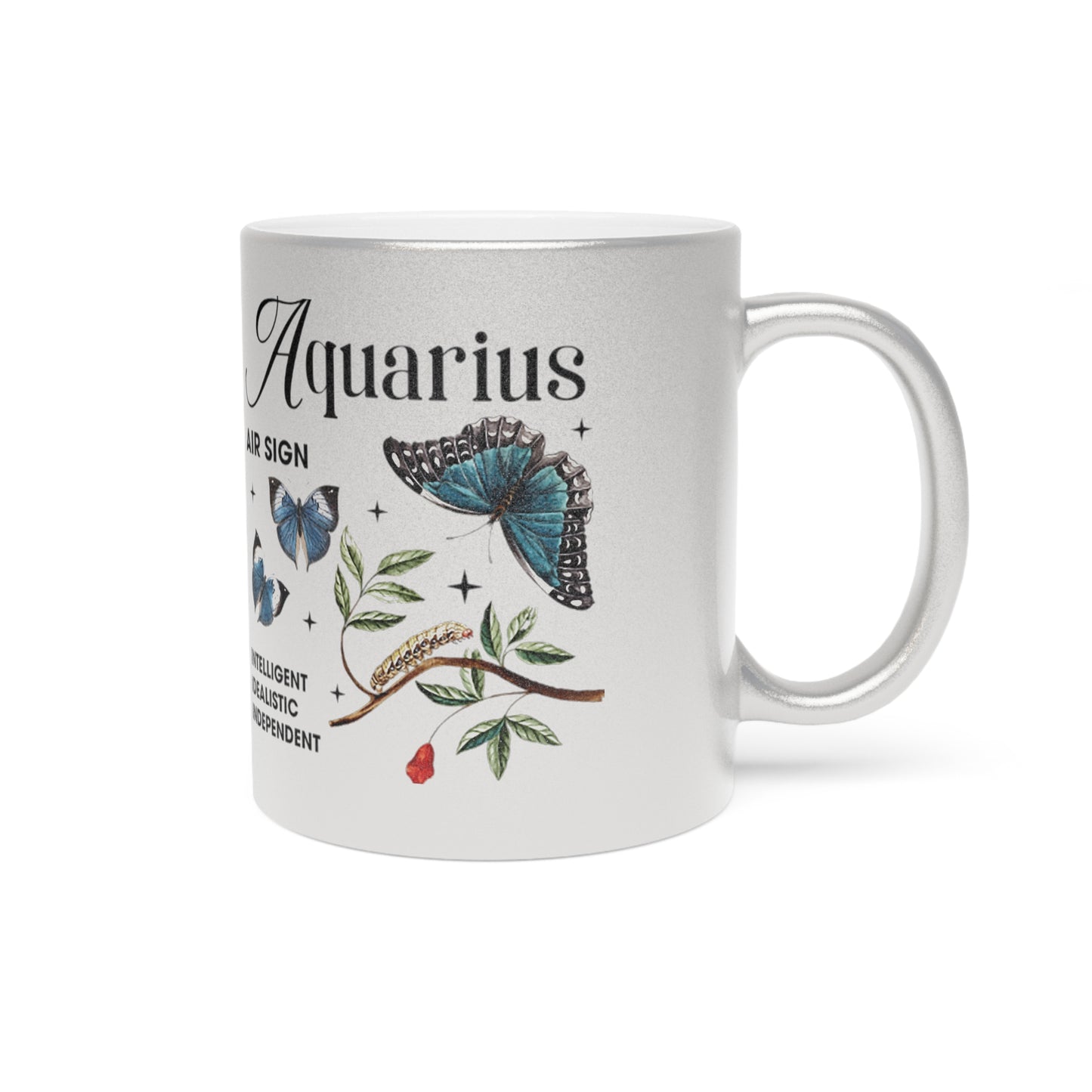 Aquarius Metallic Mug (Silver/Gold)