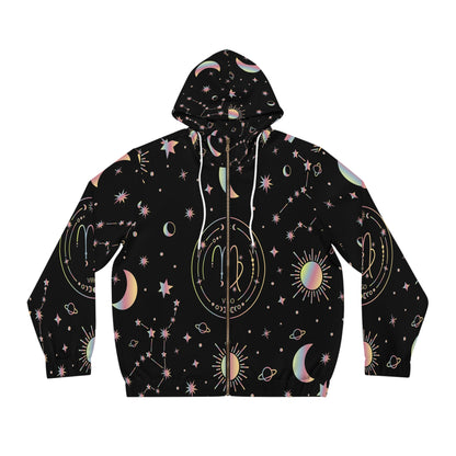 Men's Hoodie - Zip-Up with Two-Side Pockets_VirgoVirgins