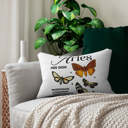 Modern Spun Polyester Lumbar Pillow/Aries *NEW*