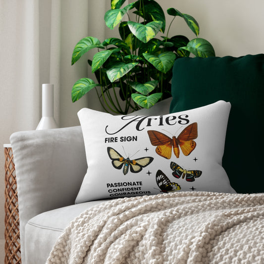 Modern Spun Polyester Lumbar Pillow/Aries *NEW*