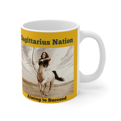 Sagittarius Ceramic Mugs/ Yellow(11oz / 15oz /20oz)